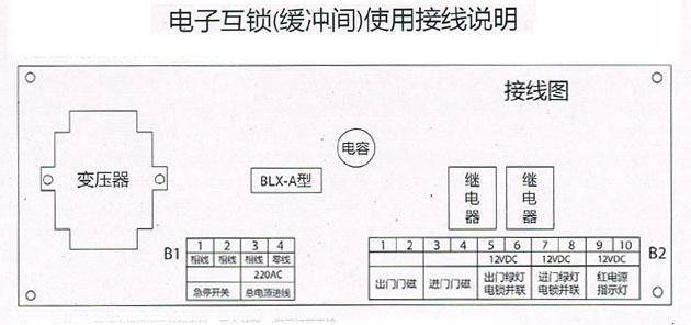 >电子互锁装置(缓冲间)使用接线说明